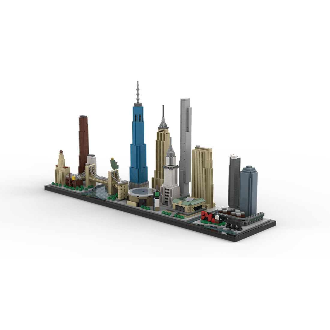 MOC - 171090 1/2000 ScaleNew York City Skyline Klemmbausteine - LesDiy - Klemmbausteine
