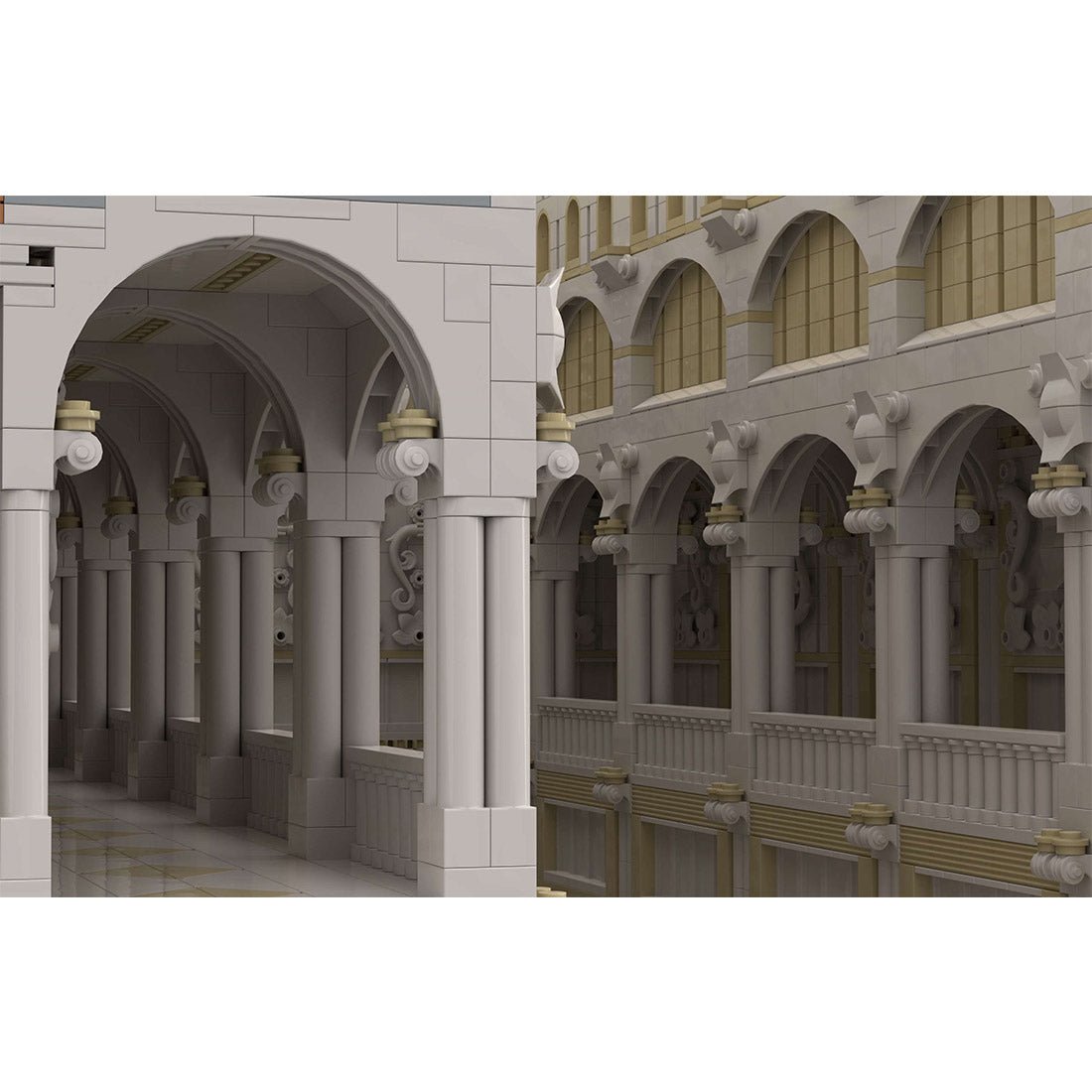 MOC - 171871 Ancient Roman Basilica Klemmbausteine - LesDiy - Klemmbausteine