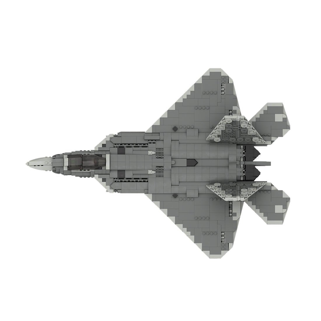 MOC - 172484 F - 22 RAPTOR - 1:35 Scale (v3) Klemmbausteine - LesDiy - Klemmbausteine