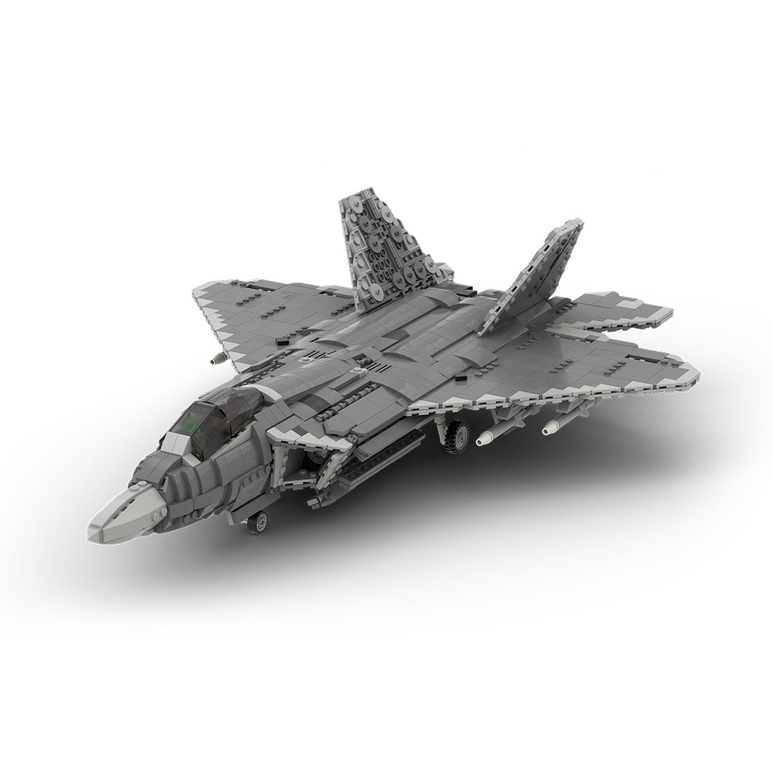 MOC - 172484 F - 22 RAPTOR - 1:35 Scale (v3) Klemmbausteine - LesDiy - Klemmbausteine