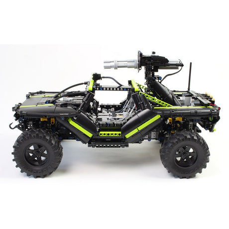 MOC - 172968+MOC - 166891 1/10 Scale Multi - Function Armored Reconnaissance Car & Fire Control Automatic Rifle Klemmbausteine - LesDiy - Klemmbausteine