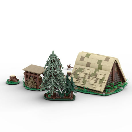 MOC - 173176 Medieval Woodcutter Lodge Klemmbausteine - LesDiy - Klemmbausteine