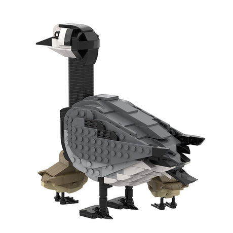 MOC - 174477 Barnacle goose and goslings Klemmbausteine - LesDiy - Klemmbausteine