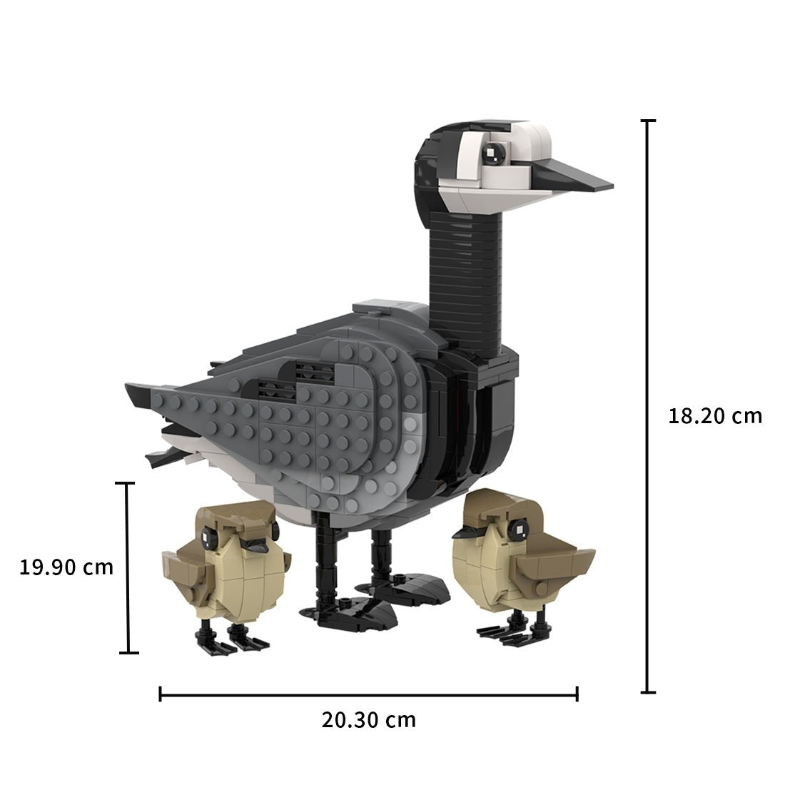 MOC - 174477 Barnacle goose and goslings Klemmbausteine - LesDiy - Klemmbausteine