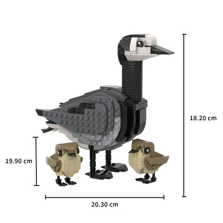MOC - 174477 Barnacle goose and goslings Klemmbausteine - LesDiy - Klemmbausteine