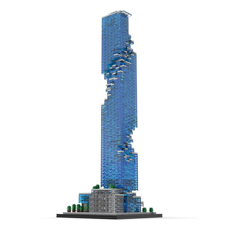 MOC - 174819 MahaNakhon 1:800 Scale Bangkok Klemmbausteine - LesDiy - Klemmbausteine