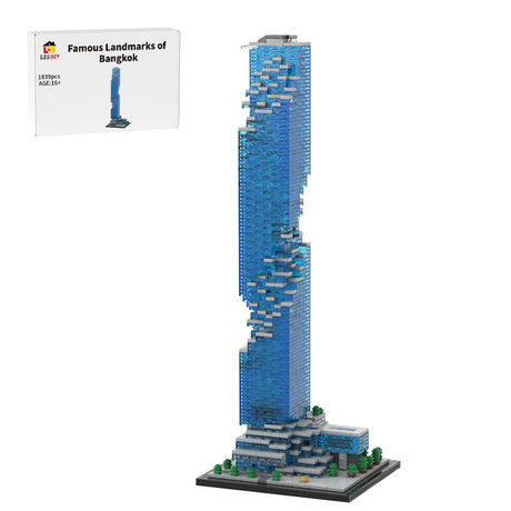 MOC - 174819 MahaNakhon 1:800 Scale Bangkok Klemmbausteine - LesDiy - Klemmbausteine