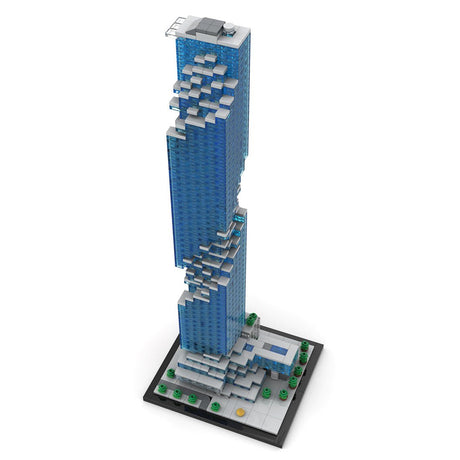 MOC - 174819 MahaNakhon 1:800 Scale Bangkok Klemmbausteine - LesDiy - Klemmbausteine