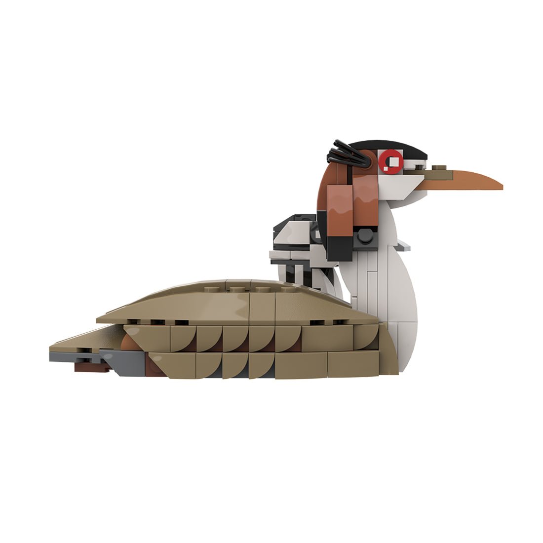 MOC - 175055 Great crested grebe and chick Klemmbausteine - LesDiy - Klemmbausteine