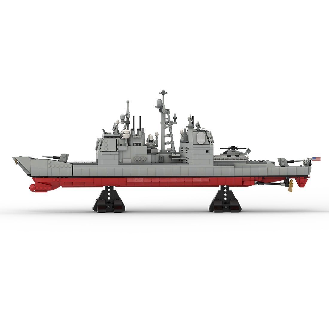 MOC - 175975 Ticonderoga Class Cruiser - 1:300 Scale Klemmbausteine - LesDiy - Klemmbausteine