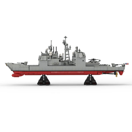 MOC - 175975 Ticonderoga Class Cruiser - 1:300 Scale Klemmbausteine - LesDiy - Klemmbausteine