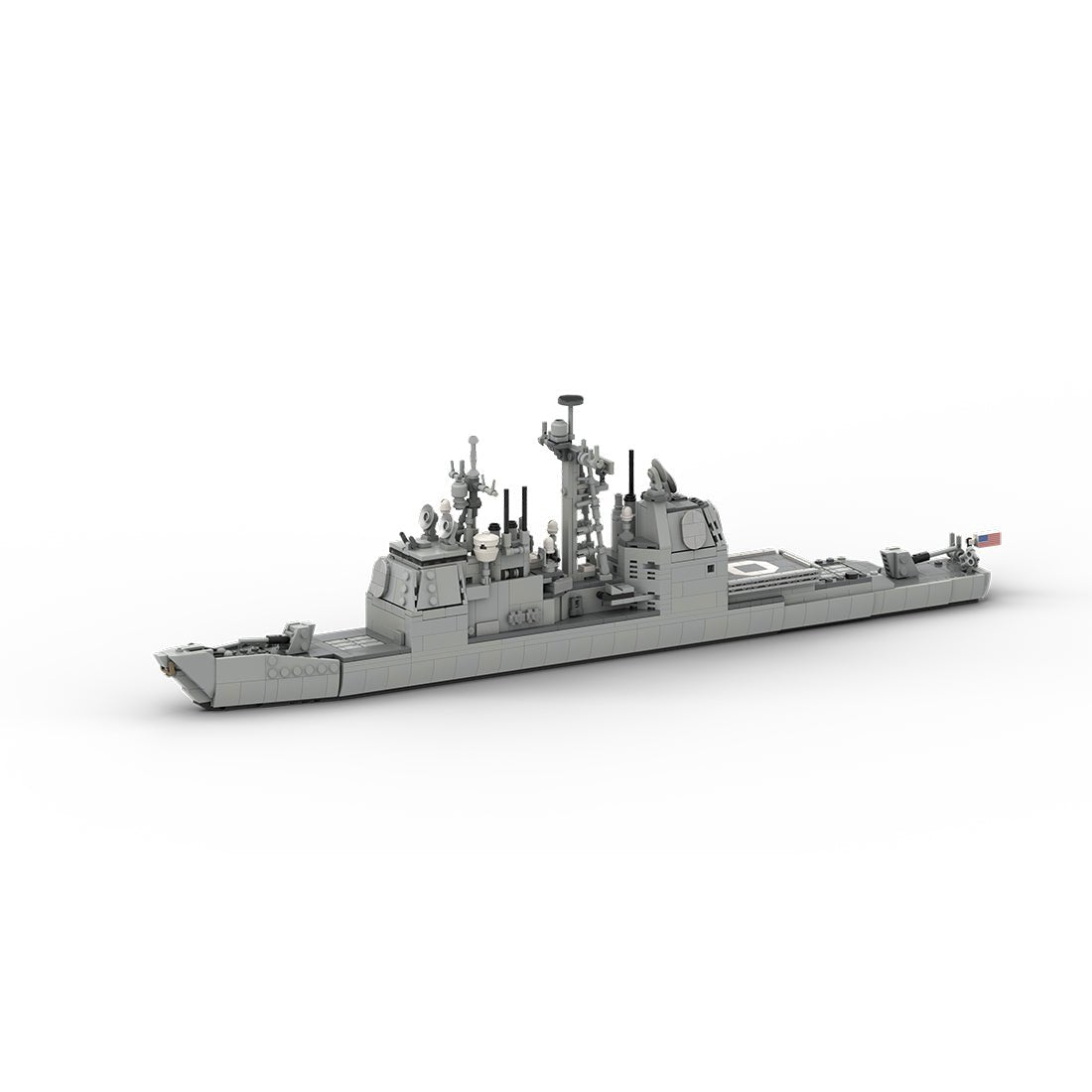 MOC - 175975 Ticonderoga Class Cruiser - 1:300 Scale Klemmbausteine - LesDiy - Klemmbausteine