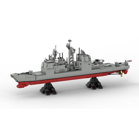 MOC - 175975 Ticonderoga Class Cruiser - 1:300 Scale Klemmbausteine - LesDiy - Klemmbausteine