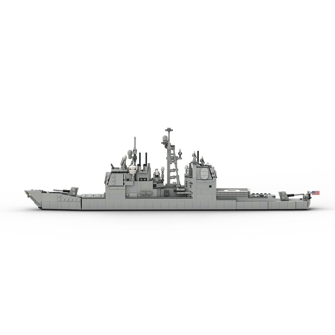 MOC - 175975 Ticonderoga Class Cruiser - 1:300 Scale Klemmbausteine - LesDiy - Klemmbausteine