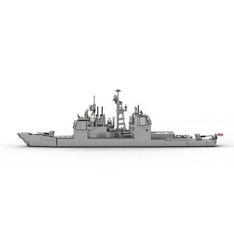 MOC - 175975 Ticonderoga Class Cruiser - 1:300 Scale Klemmbausteine - LesDiy - Klemmbausteine
