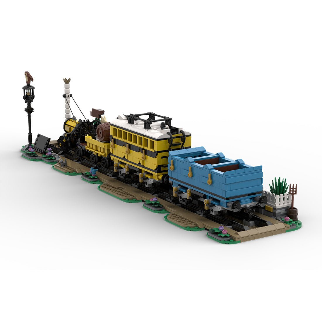 MOC - 176642 Stephenson's Rocket Klemmbausteine - LesDiy - Klemmbausteine