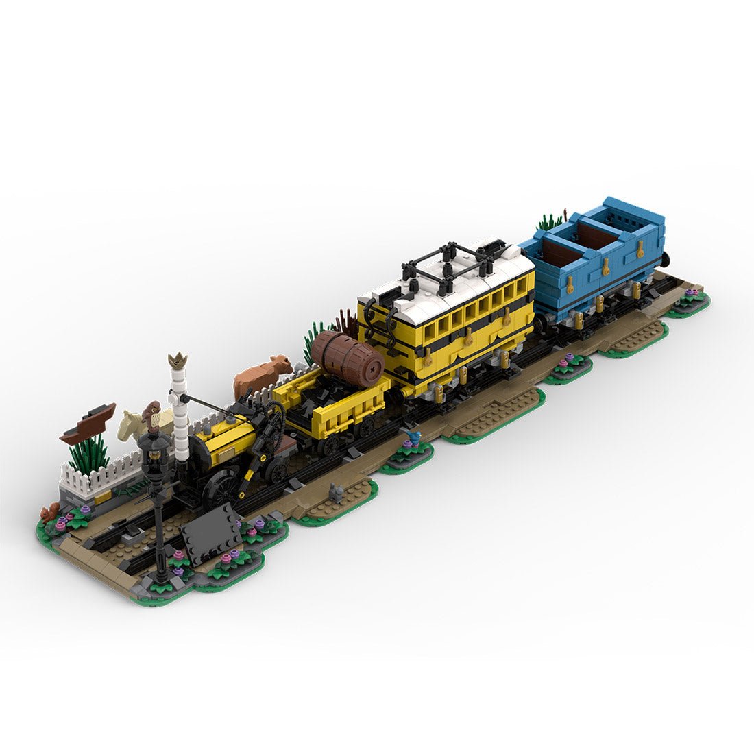 MOC - 176642 Stephenson's Rocket Klemmbausteine - LesDiy - Klemmbausteine