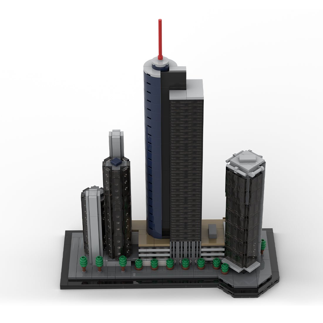 MOC - 176840 Garden Tower, Main Tower and Eurotheum, Frankfurt, Germany Klemmbausteine - LesDiy - Klemmbausteine