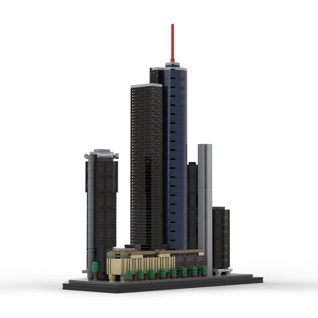 MOC - 176840 Garden Tower, Main Tower and Eurotheum, Frankfurt, Germany Klemmbausteine - LesDiy - Klemmbausteine