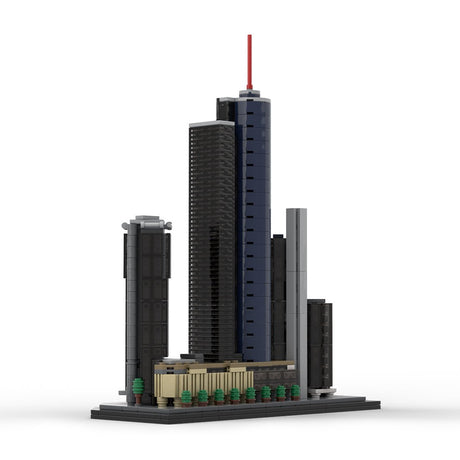 MOC - 176840 Garden Tower, Main Tower and Eurotheum, Frankfurt, Germany Klemmbausteine - LesDiy - Klemmbausteine