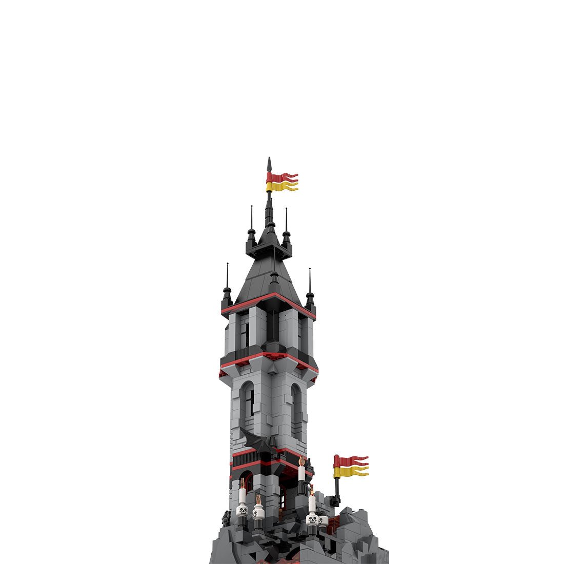 MOC - 176957 Fright Knights Volcanic Outpost Klemmbausteine - LesDiy - Klemmbausteine