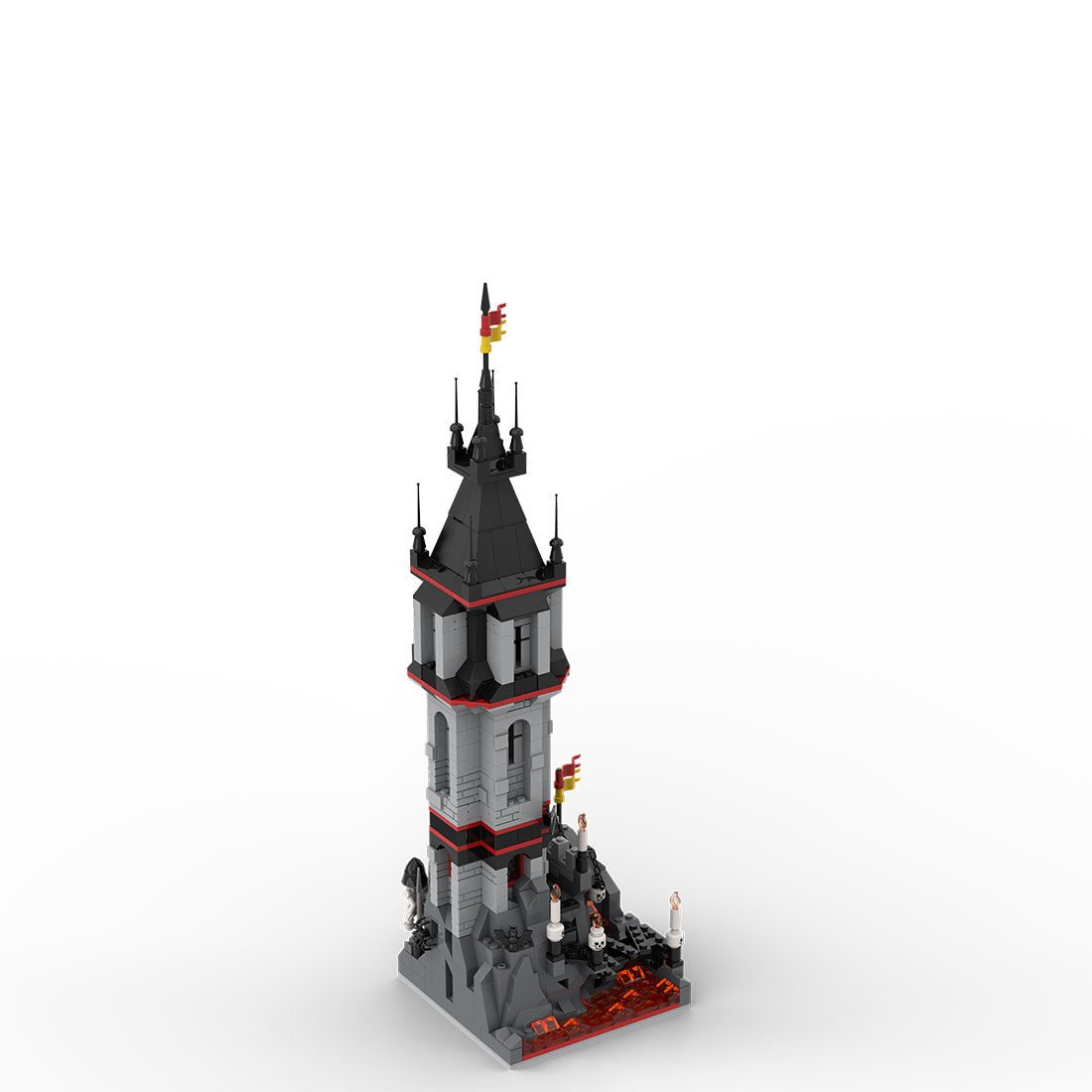 MOC - 176957 Fright Knights Volcanic Outpost Klemmbausteine - LesDiy - Klemmbausteine