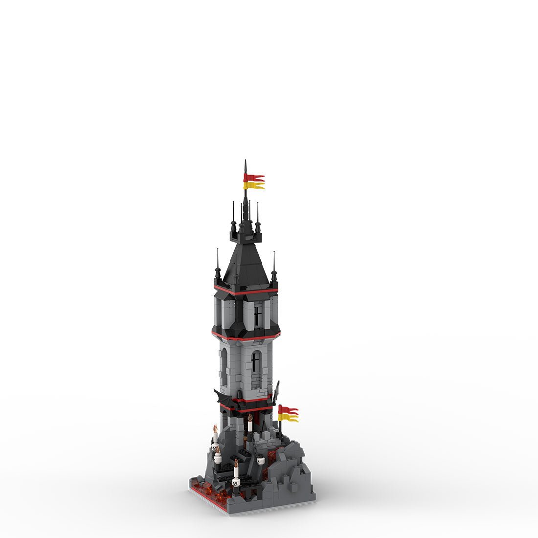 MOC - 176957 Fright Knights Volcanic Outpost Klemmbausteine - LesDiy - Klemmbausteine