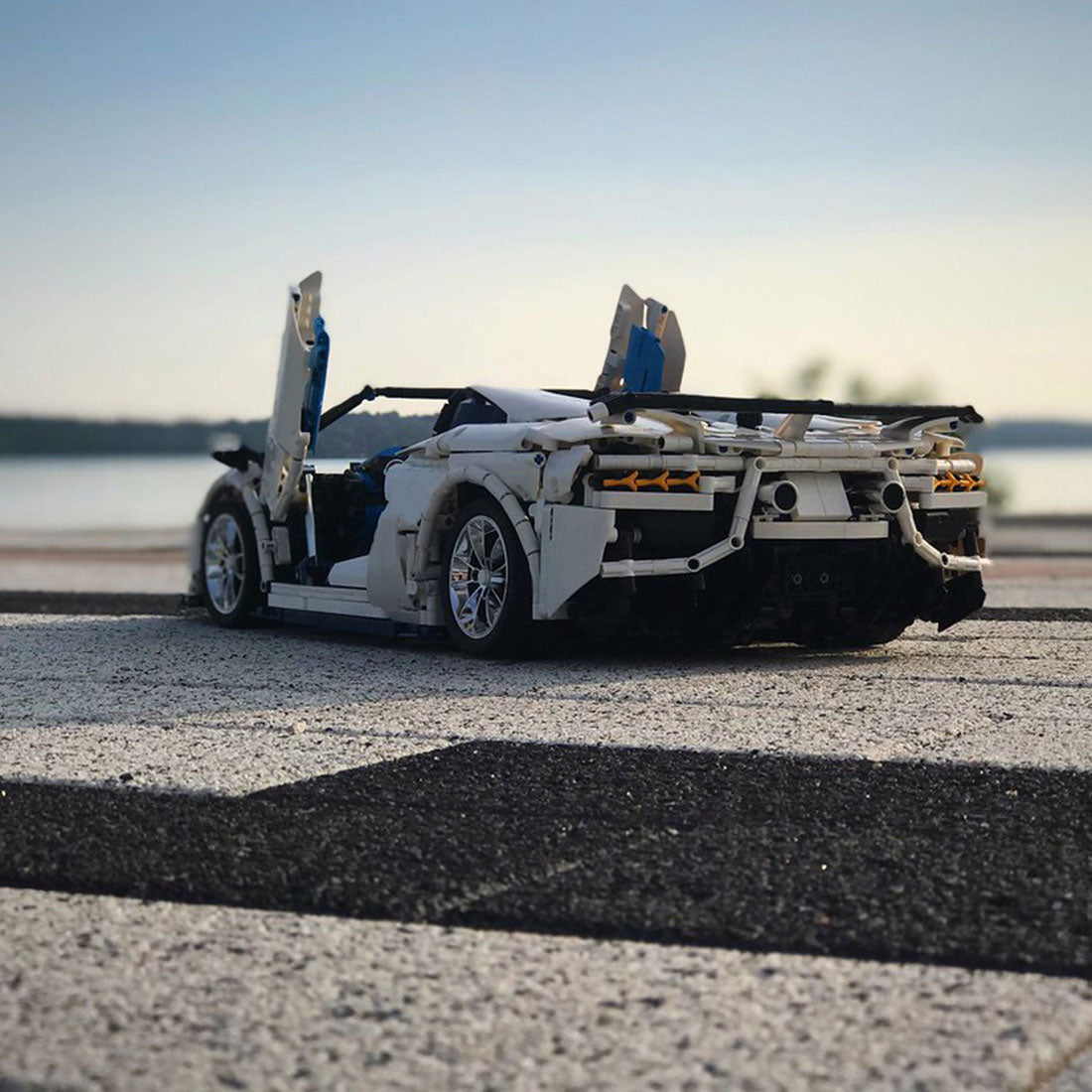 MOC - 17698 Lamborghini Aventador SVJ Roadster Klemmbausteine - LesDiy - Klemmbausteine