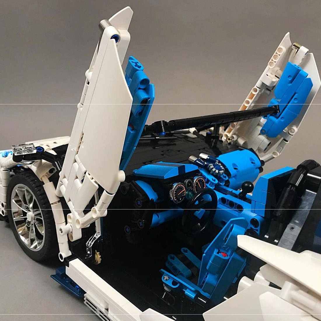 MOC - 17698 Lamborghini Aventador SVJ Roadster Klemmbausteine - LesDiy - Klemmbausteine