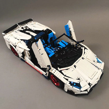 MOC - 17698 Lamborghini Aventador SVJ Roadster Klemmbausteine - LesDiy - Klemmbausteine