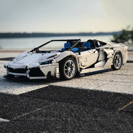 MOC - 17698 Lamborghini Aventador SVJ Roadster Klemmbausteine - LesDiy - Klemmbausteine
