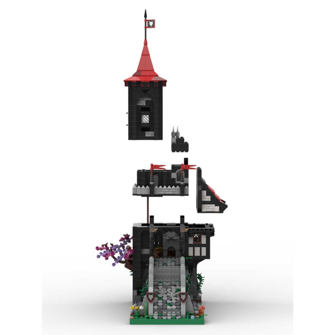 MOC - 177039 Wolfpack River Fort Klemmbausteine - LesDiy - Klemmbausteine