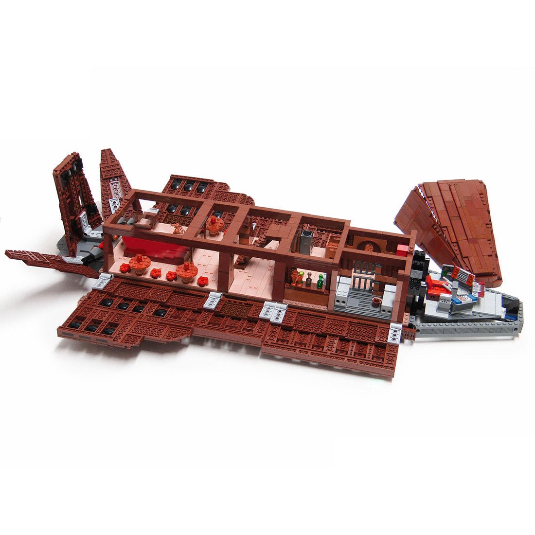 MOC - 177669 Jabba's Sail Barge Klemmbausteine - LesDiy - Klemmbausteine