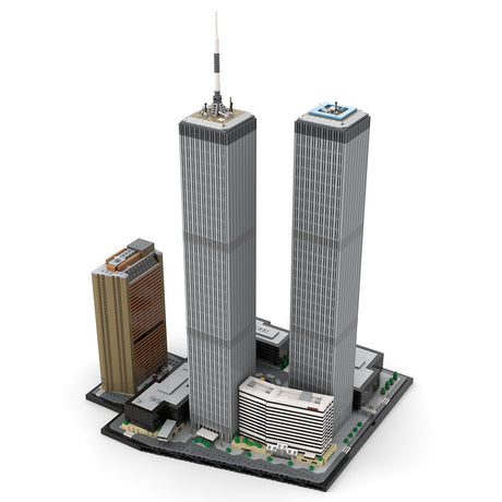 MOC - 177998 World Trade Center Complex im Maßstab 1:800 Klemmbausteine - LesDiy - Klemmbausteine