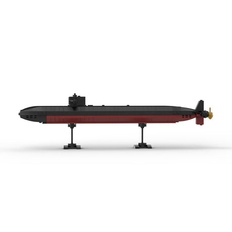 MOC - 178041 Los Angeles Class | Nuclear Submarine - 1:300 Scale Klemmbausteine - LesDiy - Klemmbausteine