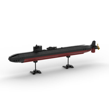 MOC - 178041 Los Angeles Class | Nuclear Submarine - 1:300 Scale Klemmbausteine - LesDiy - Klemmbausteine