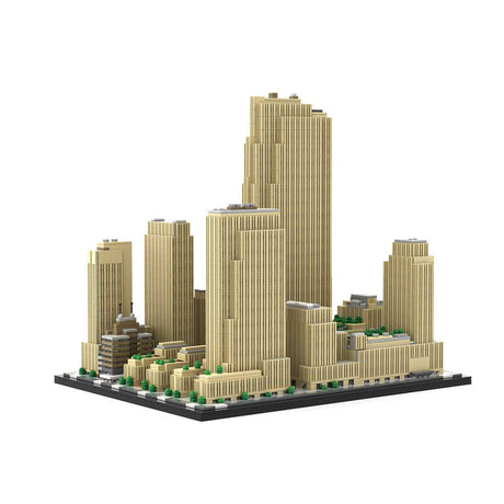 MOC - 178781 Rockefeller Center 1:800 Scale Klemmbausteine - LesDiy - Klemmbausteine