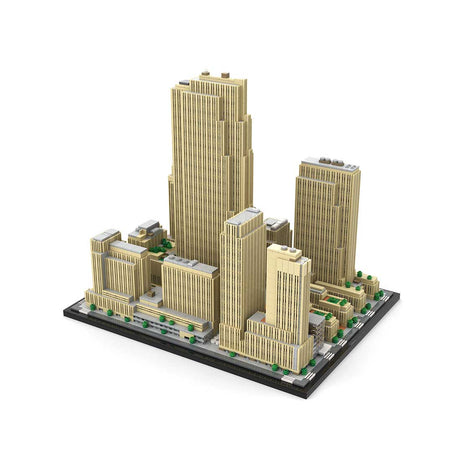 MOC - 178781 Rockefeller Center 1:800 Scale Klemmbausteine - LesDiy - Klemmbausteine