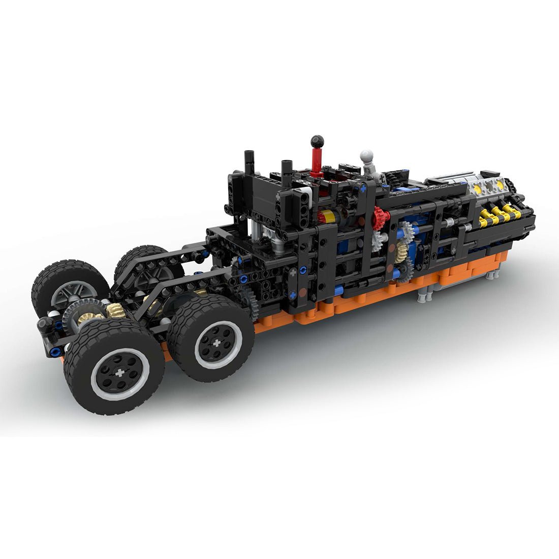 MOC - 179871 MACK T - 310 Achtzylindermotor 12 - Gang - Getriebe (dynamische Version)Klemmbausteine - LesDiy - Klemmbausteine