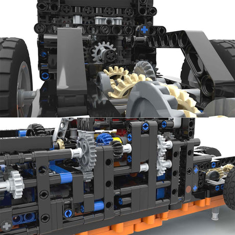 MOC - 179871 MACK T - 310 Achtzylindermotor 12 - Gang - Getriebe (dynamische Version)Klemmbausteine - LesDiy - Klemmbausteine