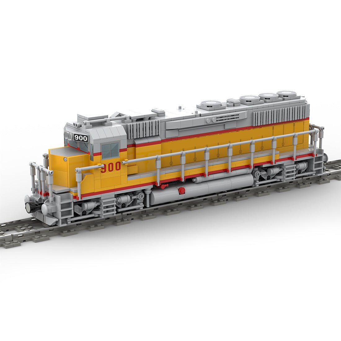 MOC - 180032  Diesel Engine EMD GP40 of Union Pacific Railroad Klemmbausteine - LesDiy - Klemmbausteine