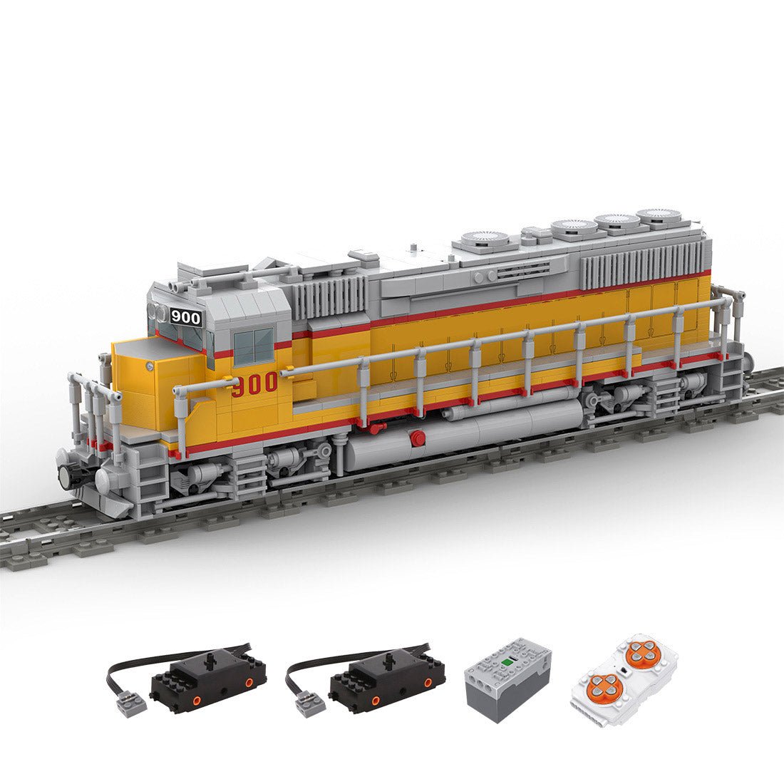 MOC - 180032  Diesel Engine EMD GP40 of Union Pacific Railroad Klemmbausteine - LesDiy - Klemmbausteine