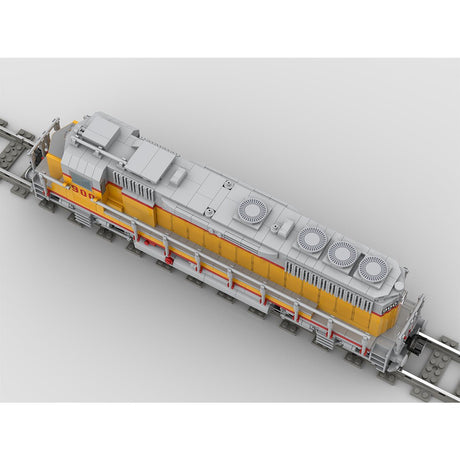 MOC - 180032  Diesel Engine EMD GP40 of Union Pacific Railroad Klemmbausteine - LesDiy - Klemmbausteine