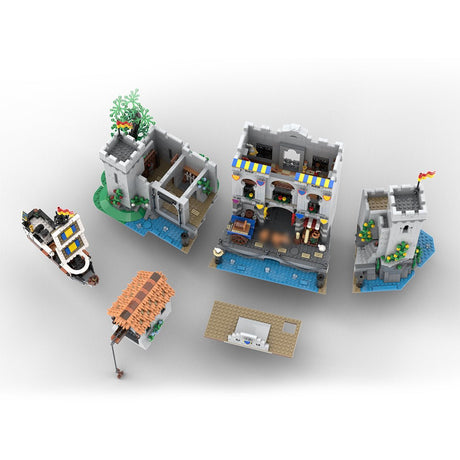 MOC - 180113 Fortified Port - 10305 Lion Knights' Castle Alternative Build Klemmbausteine - LesDiyproduct_type##