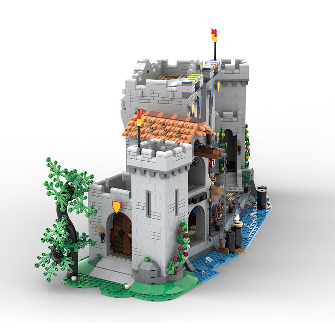MOC - 180113 Fortified Port - 10305 Lion Knights' Castle Alternative Build Klemmbausteine - LesDiyproduct_type##