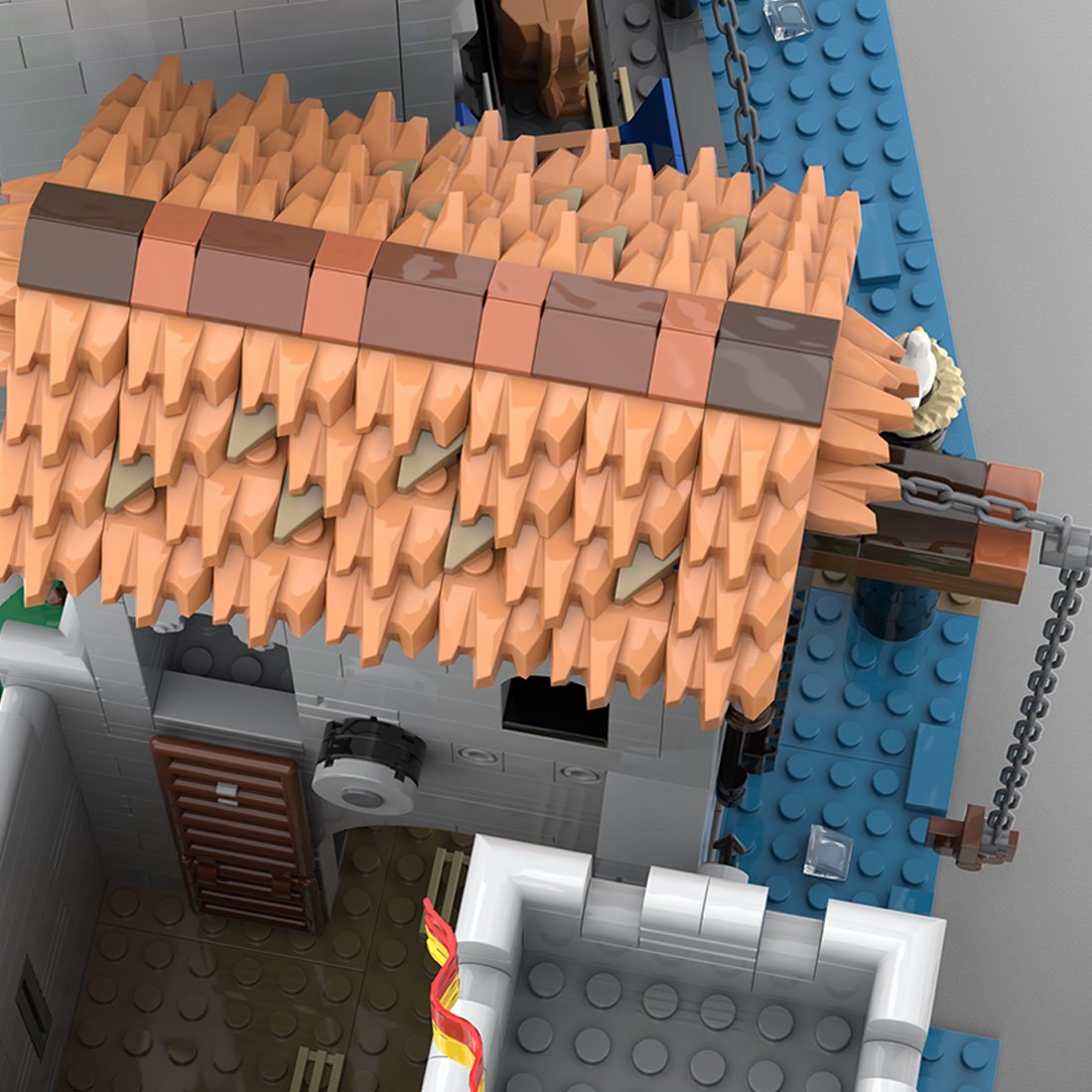 MOC - 180113 Fortified Port - 10305 Lion Knights' Castle Alternative Build Klemmbausteine - LesDiyproduct_type##