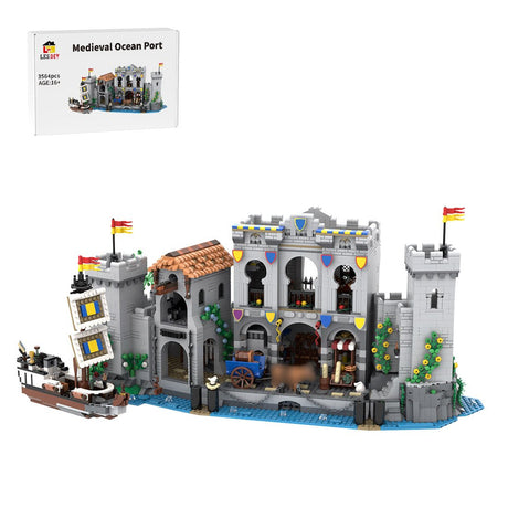 MOC - 180113 Fortified Port - 10305 Lion Knights' Castle Alternative Build Klemmbausteine - LesDiyproduct_type##