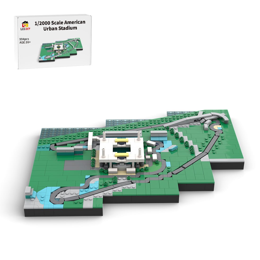 MOC - 180203 1/2000 Scale Hard Rock Stadium|F1 Miami Grand Prix Klemmbausteine - LesDiy - Klemmbausteine