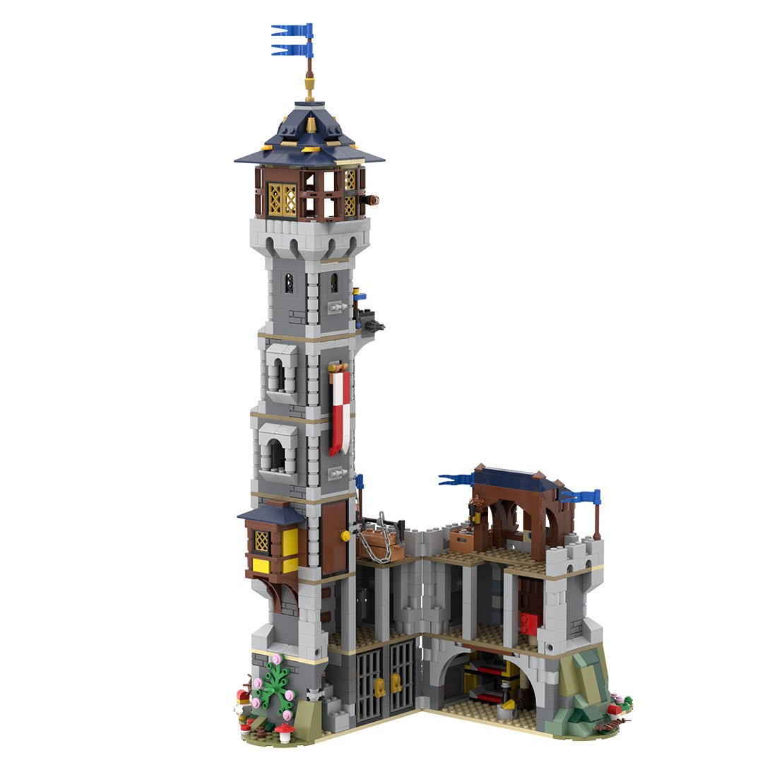 MOC - 180698 Black Falcon's Vigilant Watchtower Klemmbausteine - LesDiy - Klemmbausteine