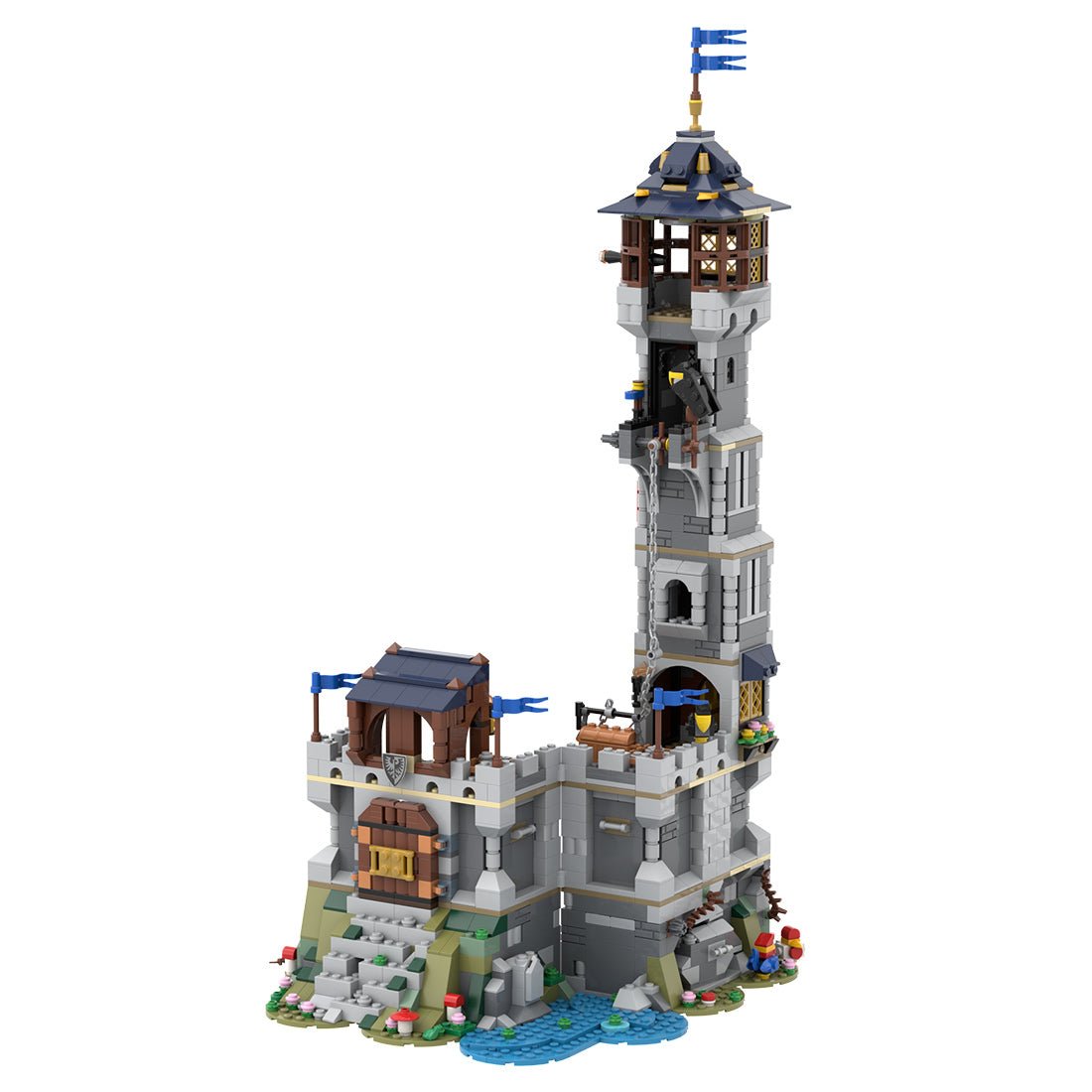 MOC - 180698 Black Falcon's Vigilant Watchtower Klemmbausteine - LesDiy - Klemmbausteine